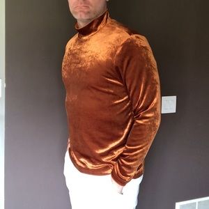 Mens large velvet turtleneck